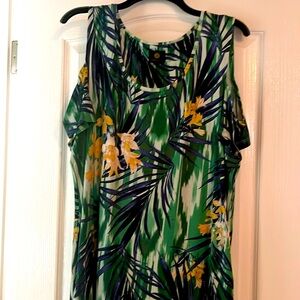 JM Collection Cold Shoulder top